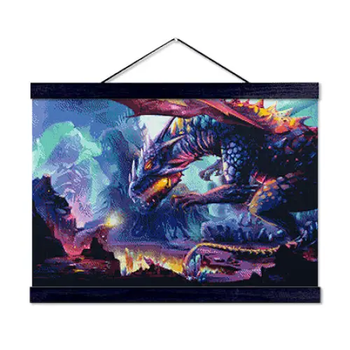 Dragon with Crystals - Exclusive Premium Diamond Painting Kit - Diamond Painting Kit