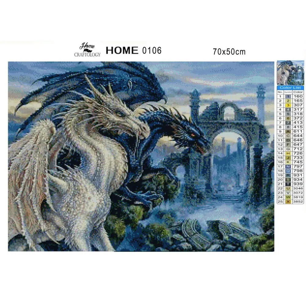Dragons - Premium Diamond Painting Kit - Diamond Painting Kit