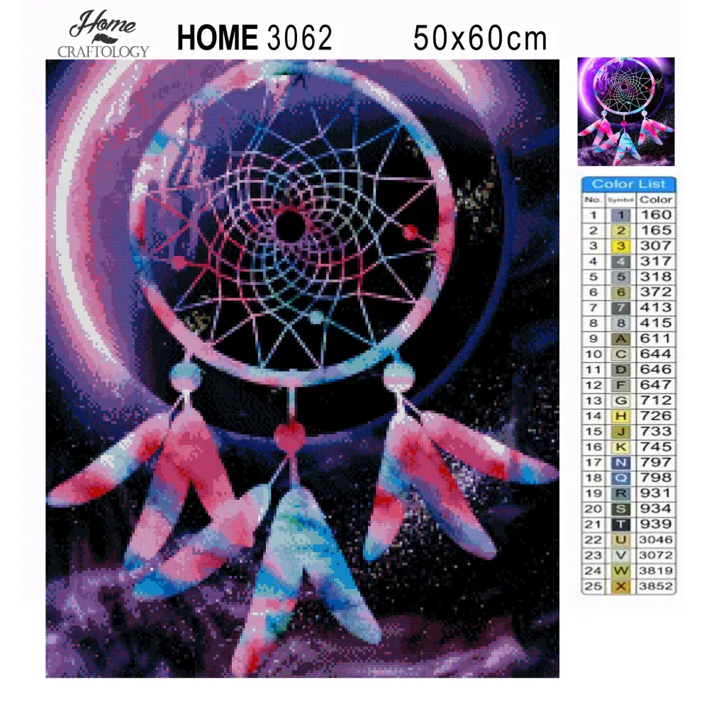 Dreamcatcher Eclipse - Premium Diamond Painting Kit - Diamond Painting Kit