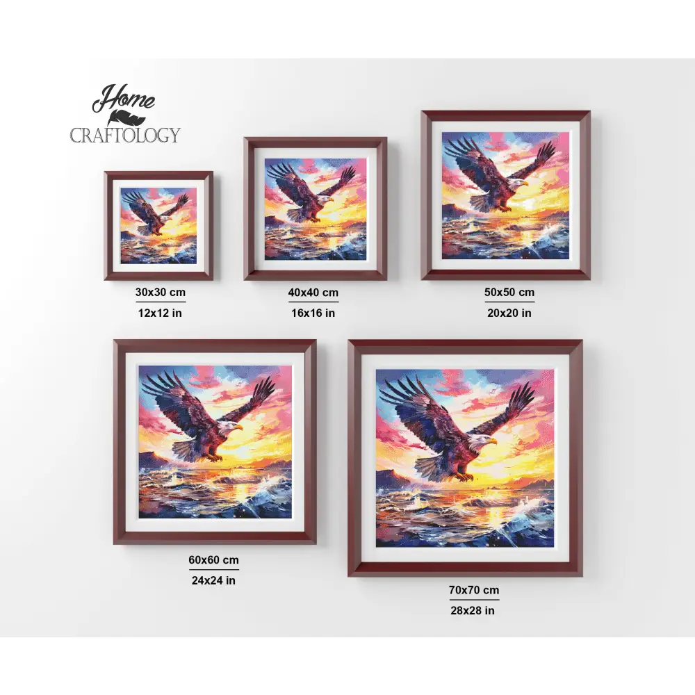 Eagle During Sunset - Exclusive Premium Diamond Painting Kit - Diamond Painting Kit