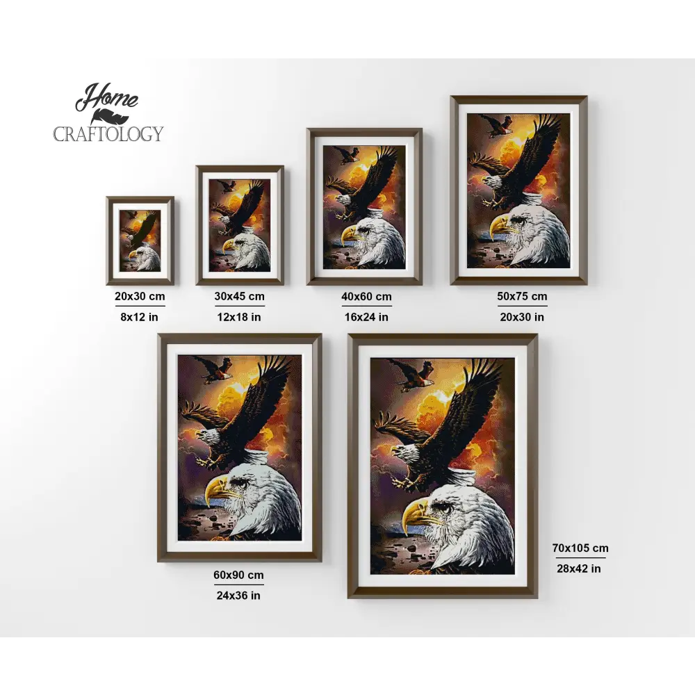 Eagles - Premium Diamond Painting Kit - Diamond Painting Kit