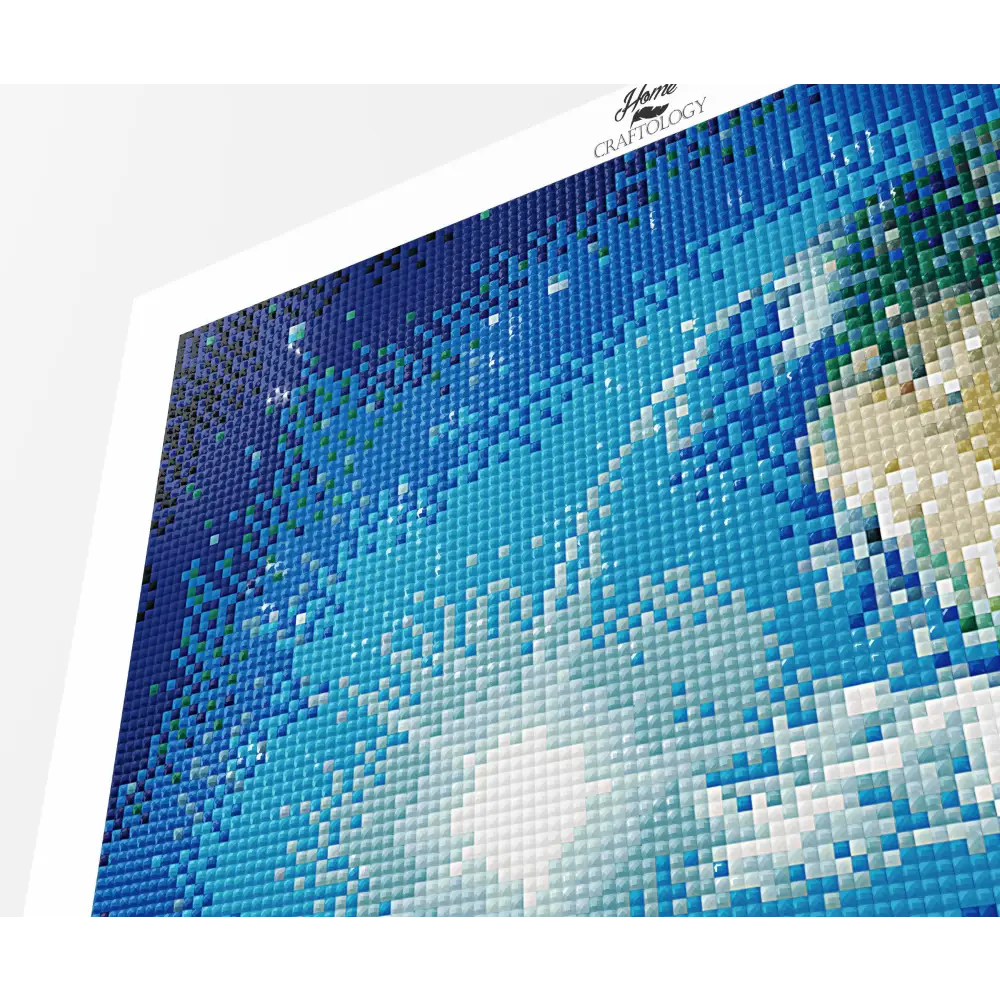 Earth Day and Night - Premium Diamond Painting Kit - Diamond Painting Kit