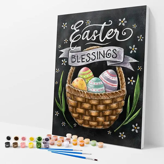 Easter Blessings Kit - Paint By Numbers - 30x40cm / 12x16’’ / No Frame - Paint By Numbers