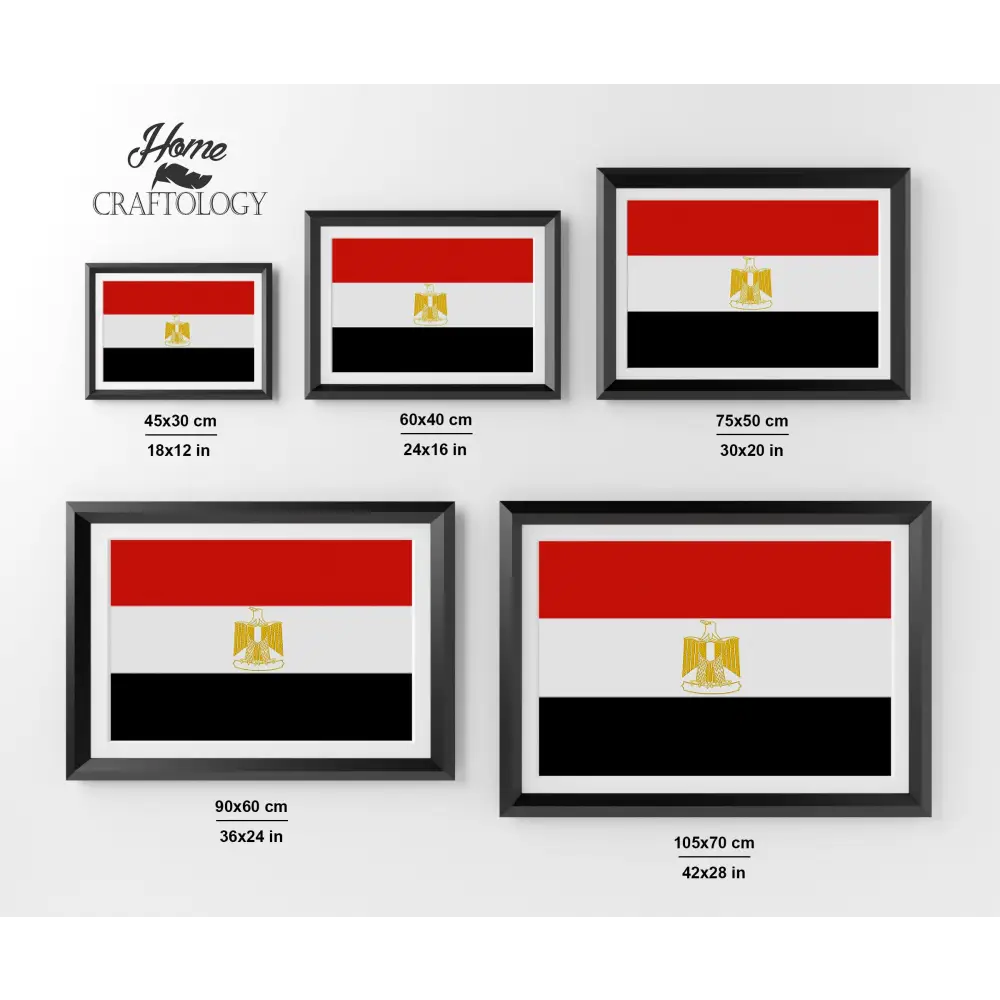 Egypt Flag - Premium Diamond Painting Kit - Diamond Painting Kit