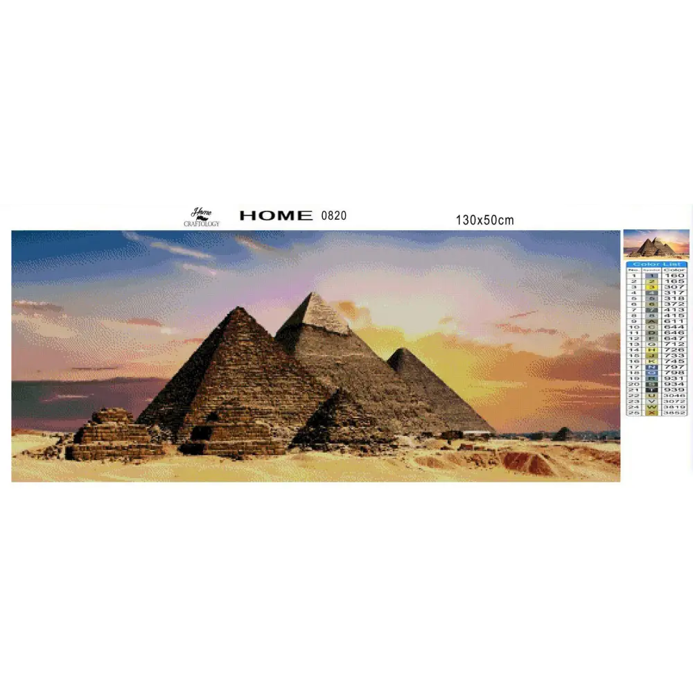 Egyptian Pyramids - Diamond Painting Kit - Home Craftology