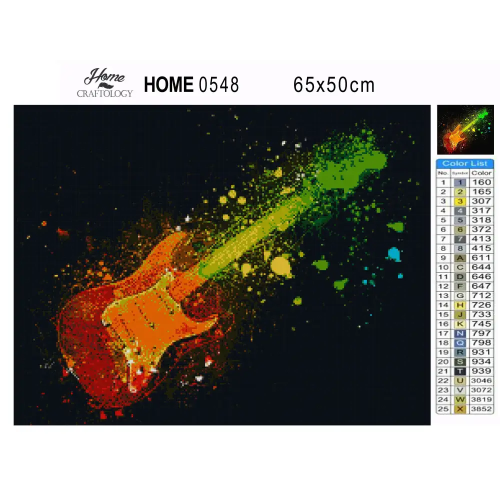 Electric Guitar - Premium Diamond Painting Kit - Diamond Painting Kit