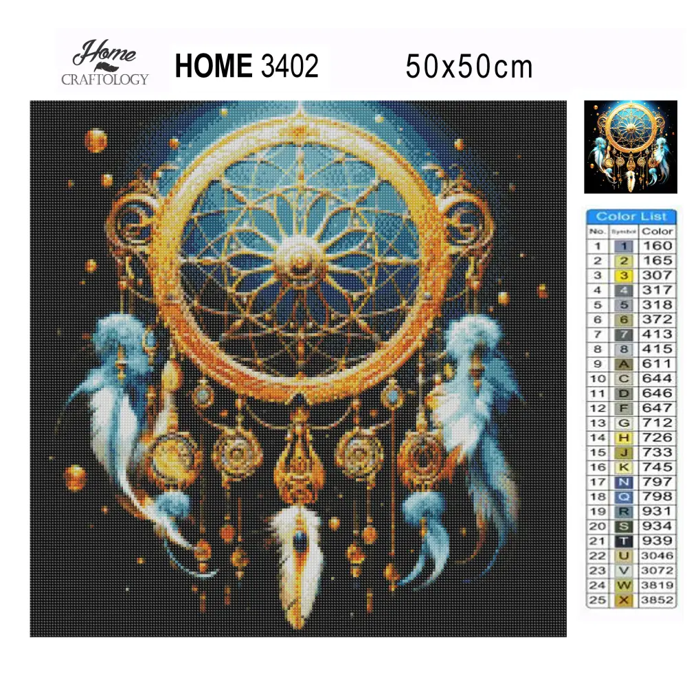Elegant Dreamcatcher - Exclusive Premium Diamond Painting Kit - Diamond Painting Kit
