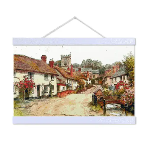 English Village - Premium Diamond Painting Kit - Diamond Painting Kit