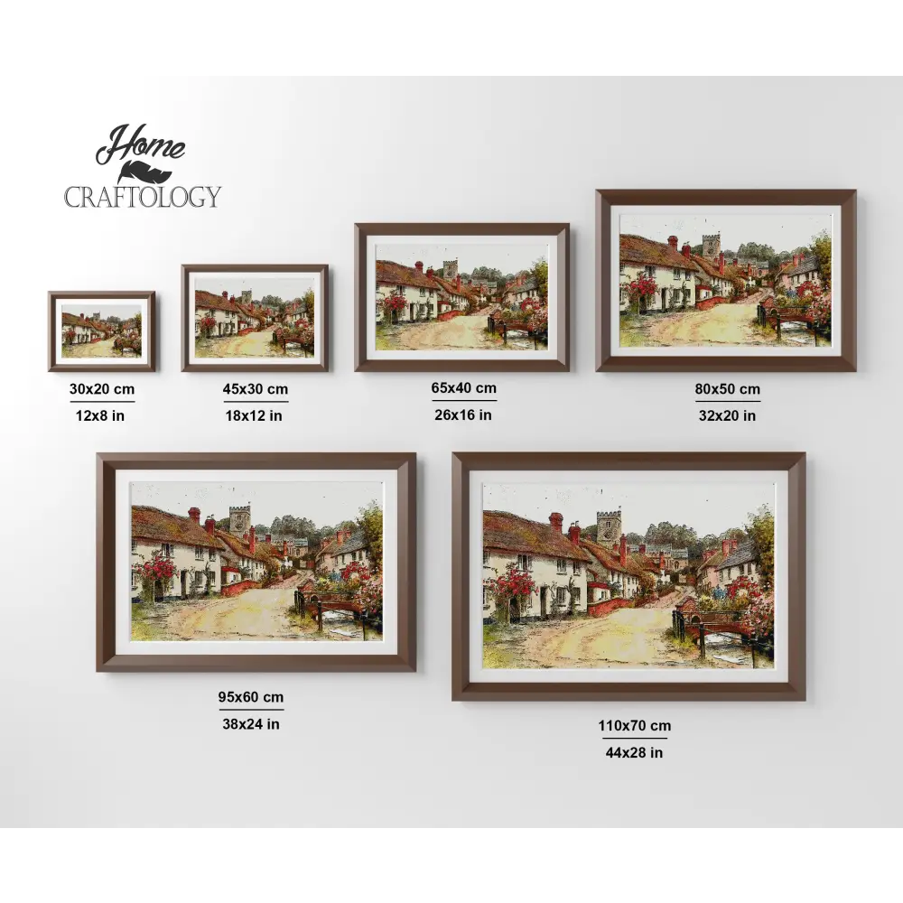 English Village - Premium Diamond Painting Kit - Diamond Painting Kit