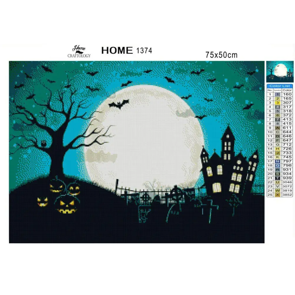 Everything Halloween - Premium Diamond Painting Kit - Diamond Painting Kit