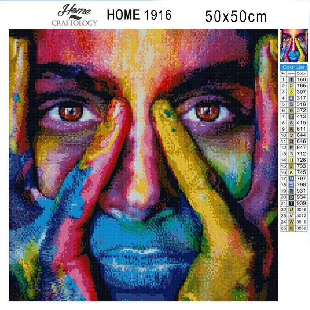 Face Painting - Premium Diamond Painting Kit - Diamond Painting Kit