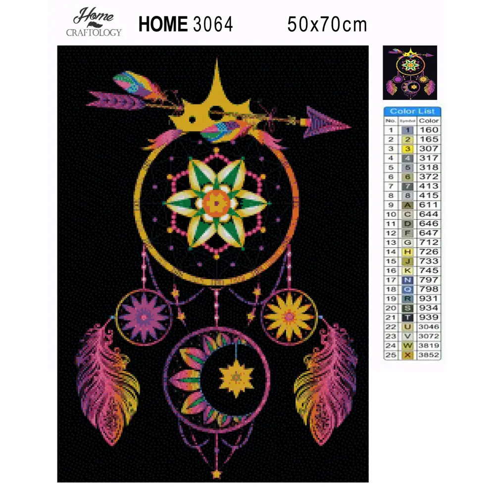 Festive Dreamcatcher - Premium Diamond Painting Kit - Diamond Painting Kit