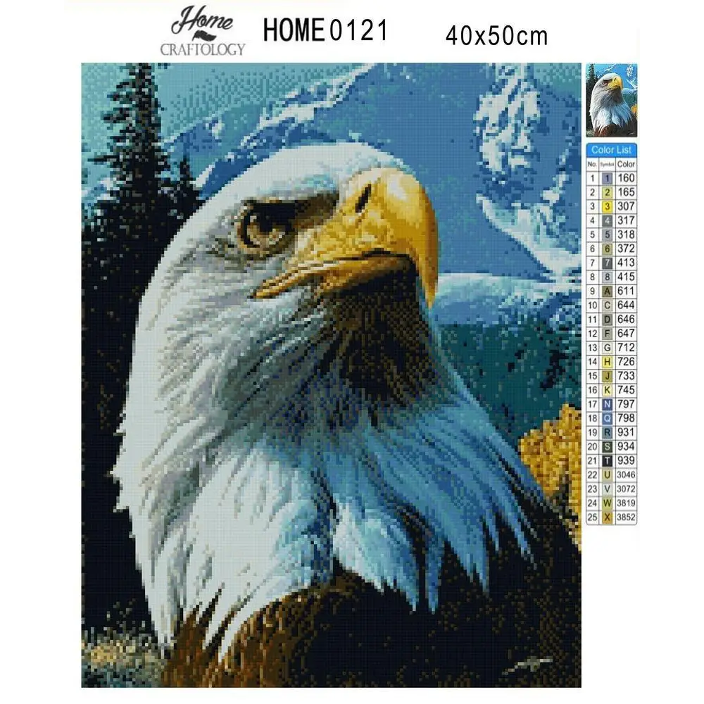 Fierce Eagle - Premium Diamond Painting Kit - Diamond Painting Kit