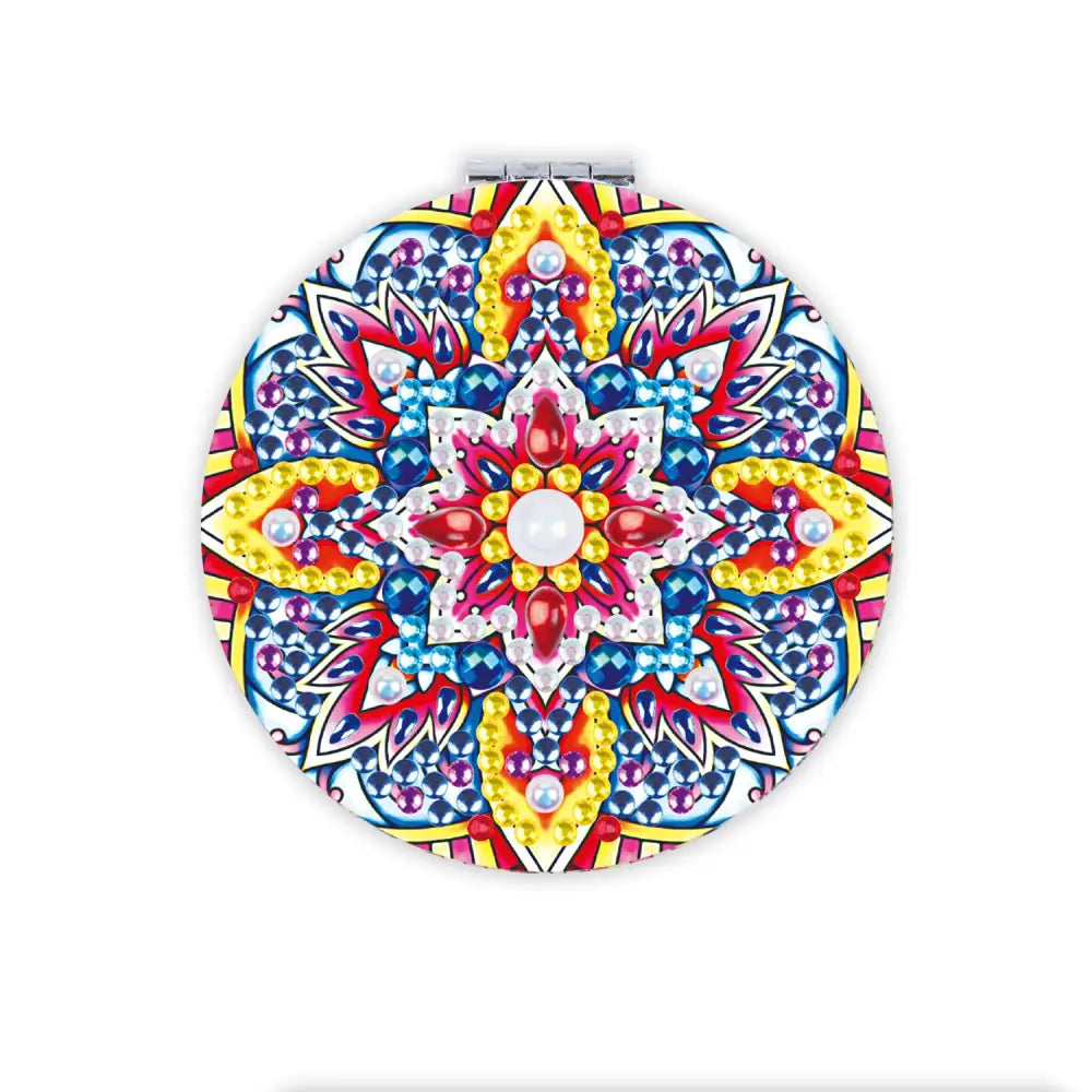 Fire Mandala - Diamond Painting Compact Mirror - Compact Mirror