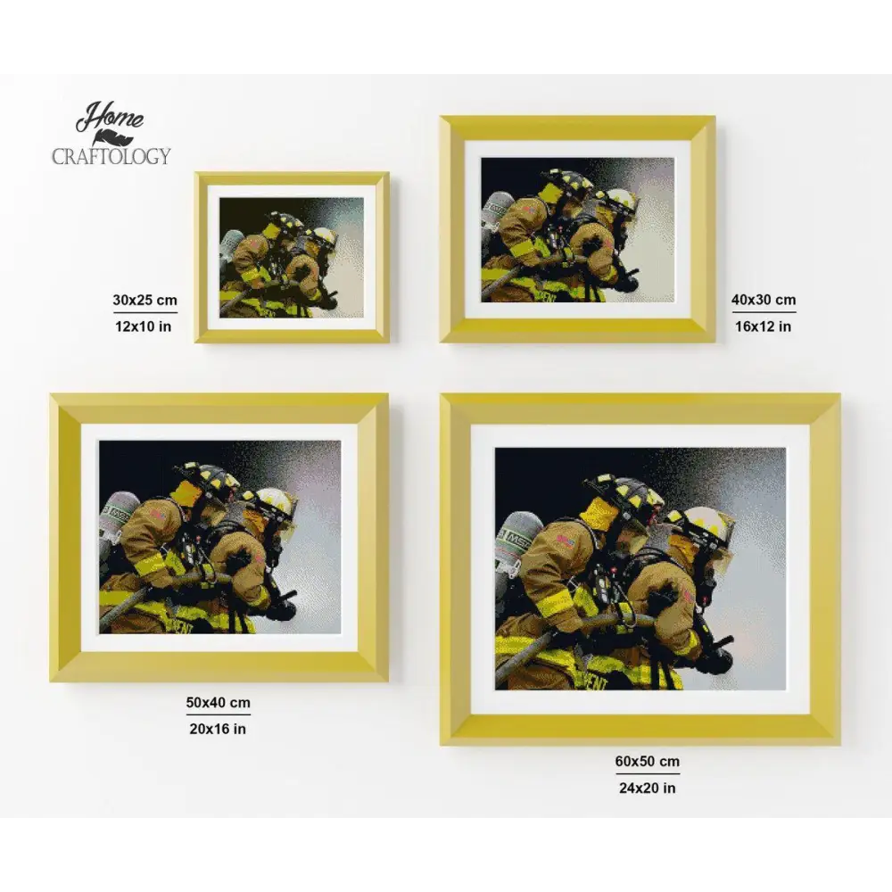 Firefighters - Diamond Painting Kit - Home Craftology