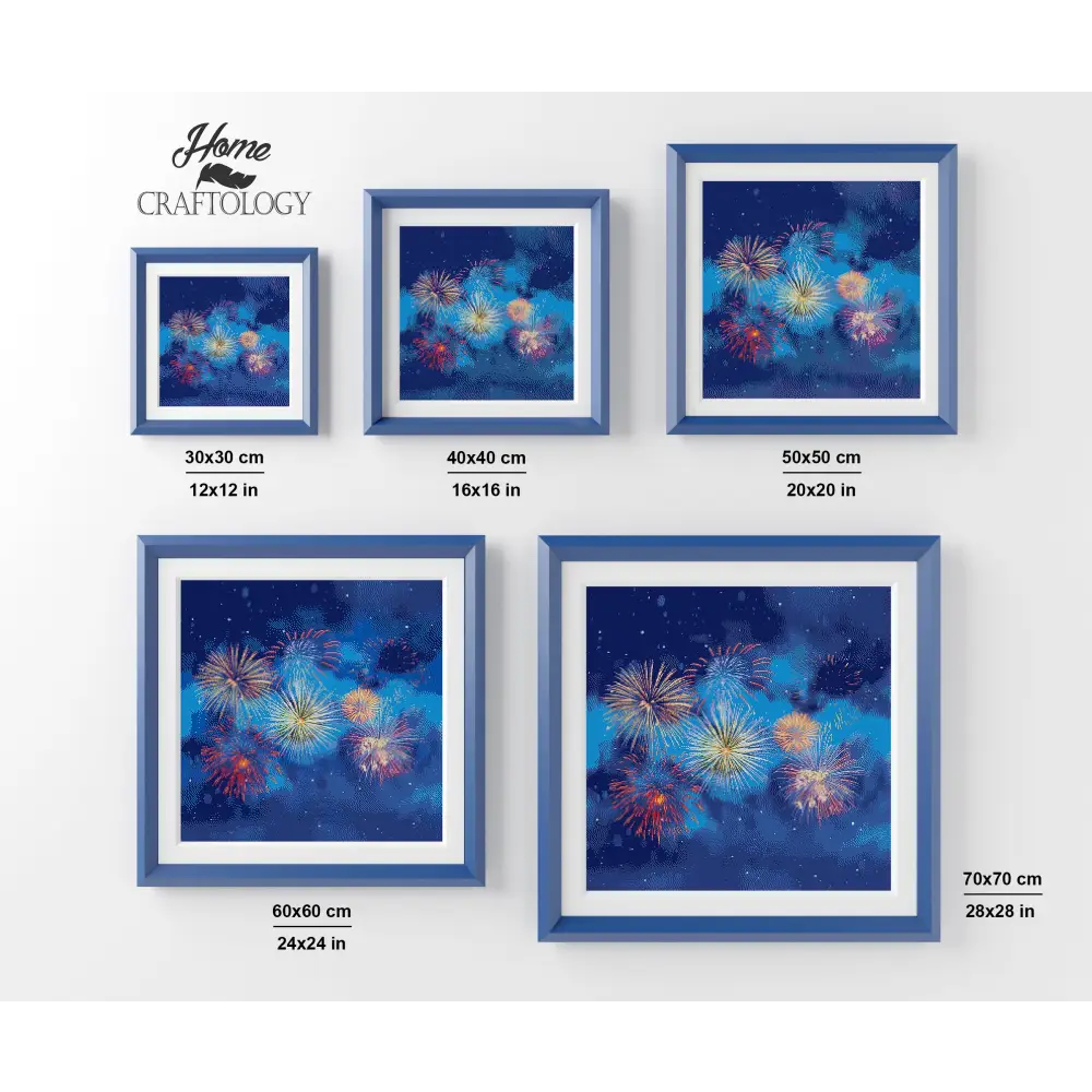 Fireworks in the Sky - Premium Diamond Painting Kit - Diamond Painting Kit