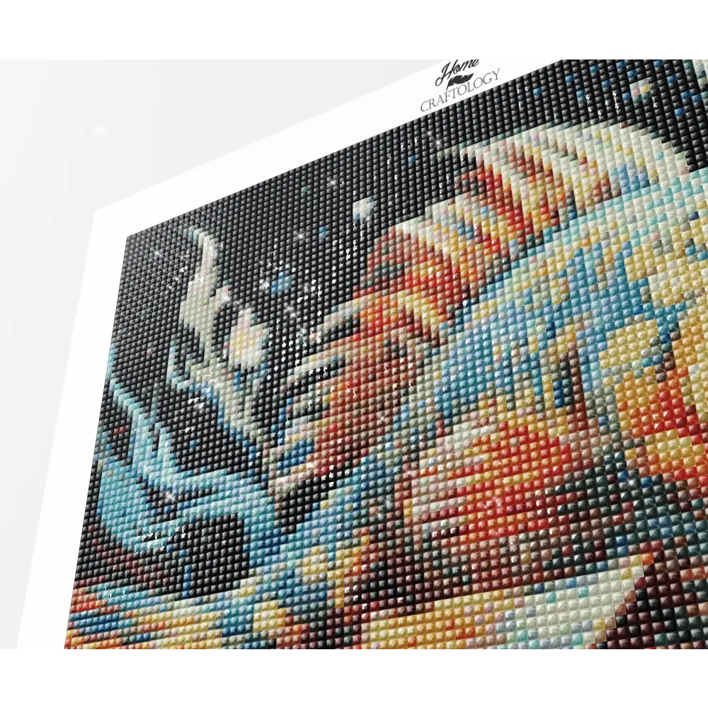 Fish and Flowers - Exclusive Premium Diamond Painting Kit - Diamond Painting Kit
