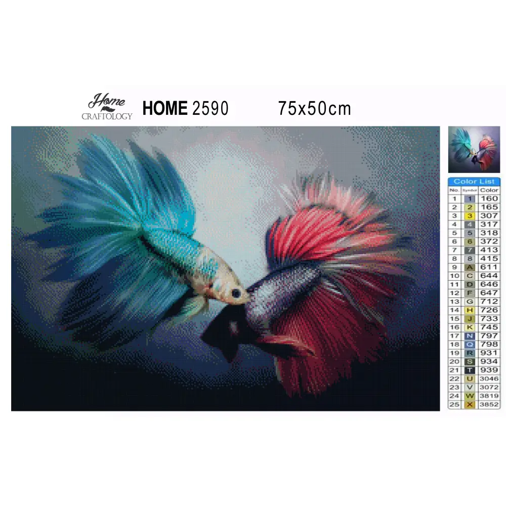 Fish Painting - Premium Diamond Painting Kit - Diamond Painting Kit