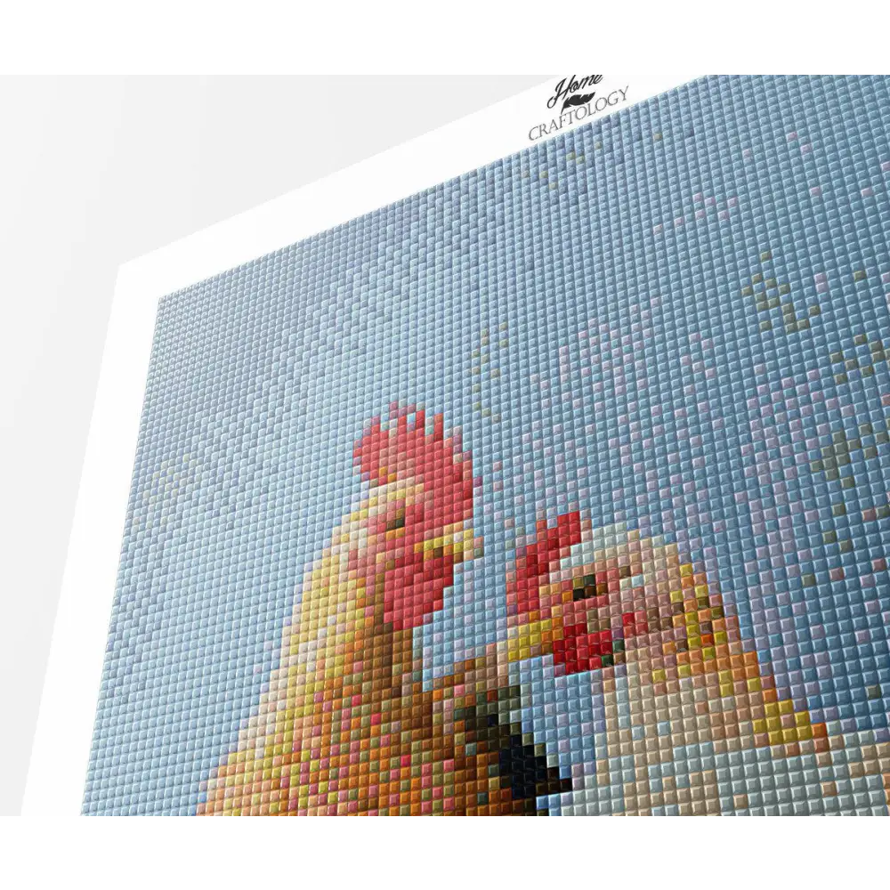 Five Chickens - Premium Diamond Painting Kit - Diamond Painting Kit