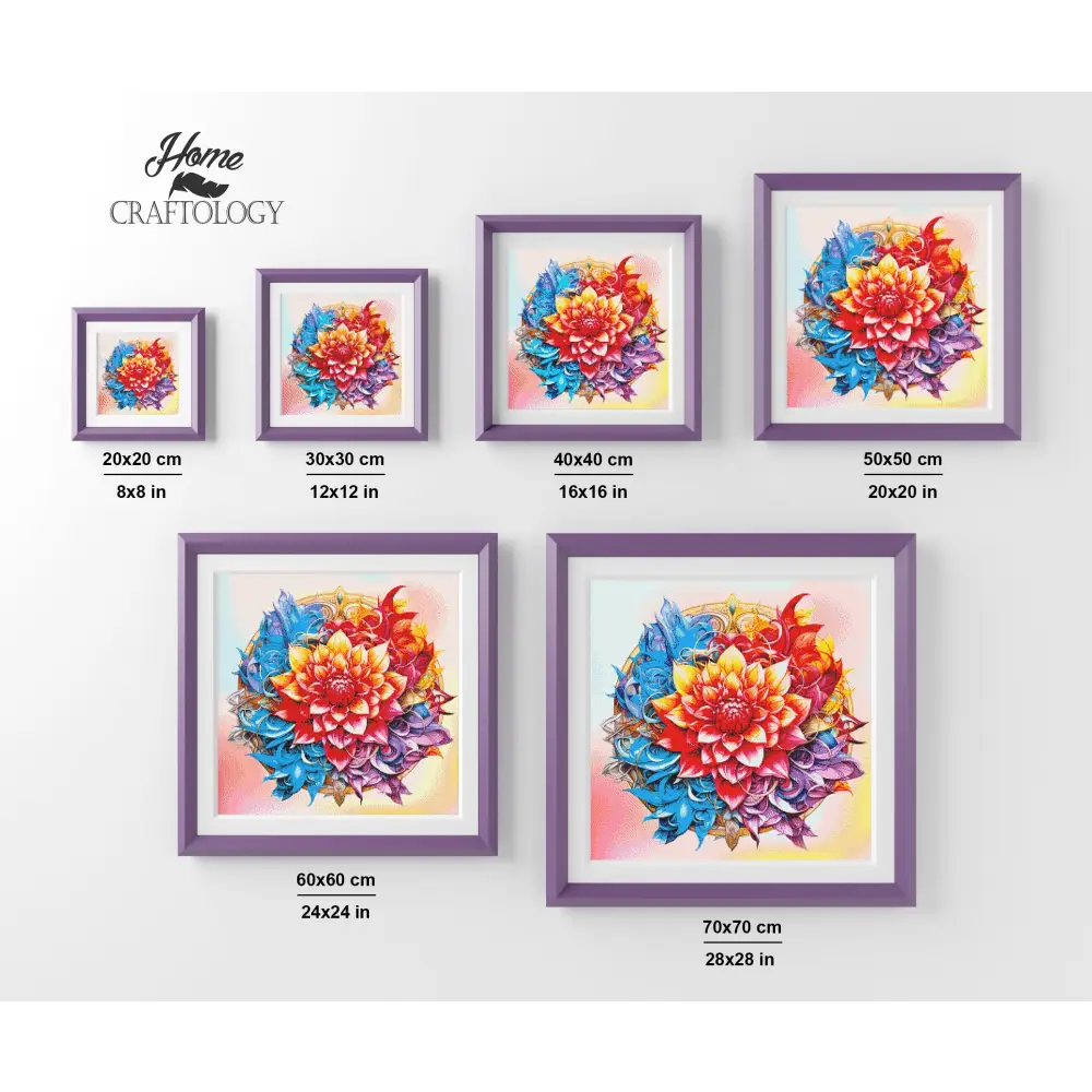 Floral Mandala - Exclusive Premium Diamond Painting Kit - Diamond Painting Kit