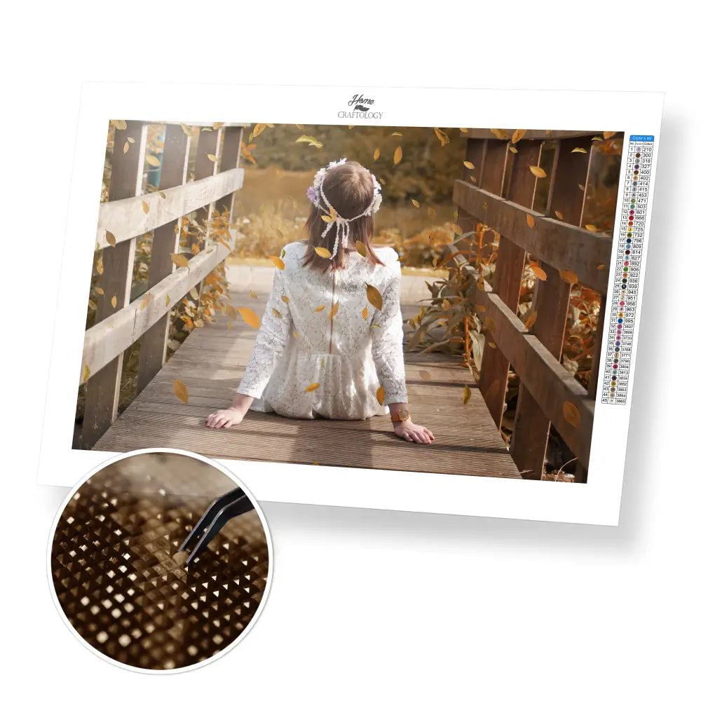 Flower Girl - Premium Diamond Painting Kit - 45x30cm / 18x12’’ / Square (Most Popular) - Diamond Painting Kit