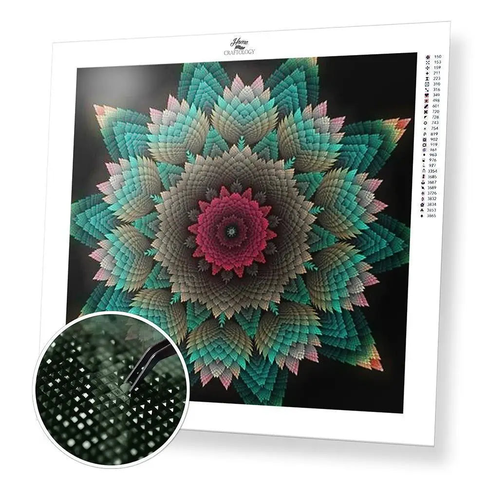 Set Complet Avec Outils Kit Diamond Painting Mandala Ursus - Toile 30x30 Cm Pierres Rouges Jaunes Bleus Set Complet Avec Outils Kit Diamond Painting Mandala Ursus - Toile 30x30 Cm Pierres Rouges Jaunes Bleus