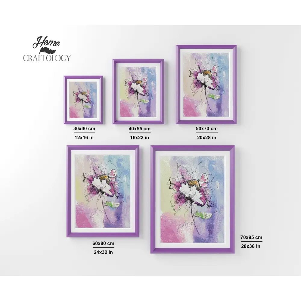 Flower Watercolor - Premium Diamond Painting Kit - Diamond Painting Kit