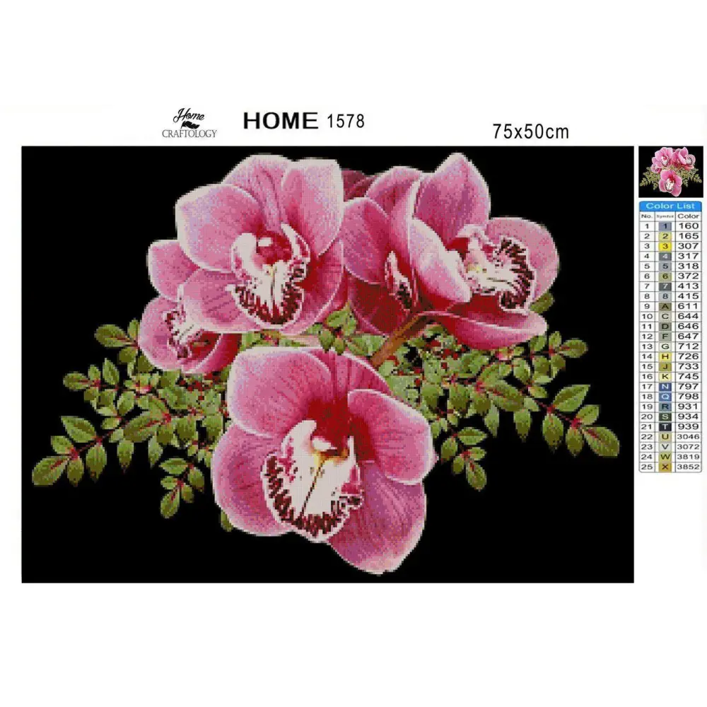 Flowers Bundle - Premium Diamond Painting Kit - Diamond Painting Cross Stitch