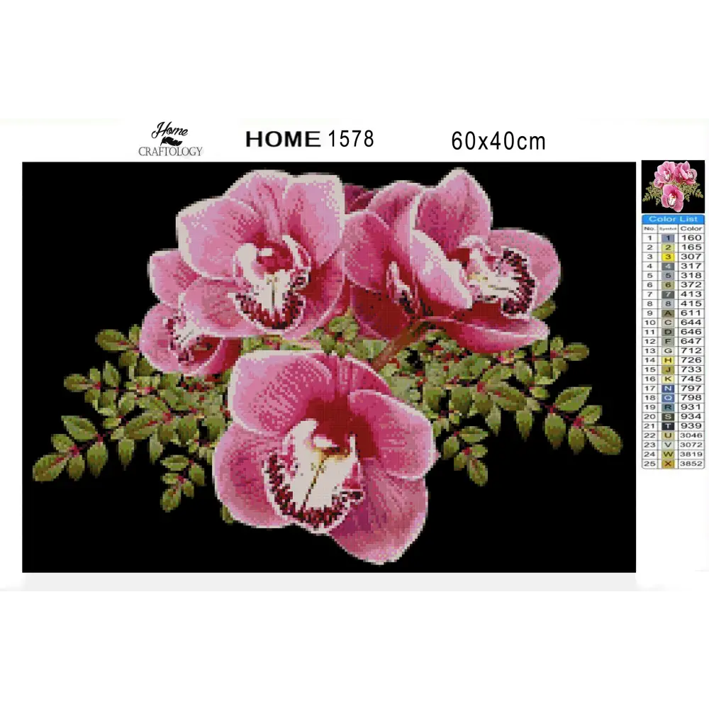 Flowers Bundle - Premium Diamond Painting Kit - Diamond Painting Cross Stitch