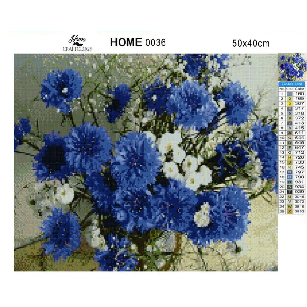 Flowers Bundle - Premium Diamond Painting Kit - Diamond Painting Cross Stitch