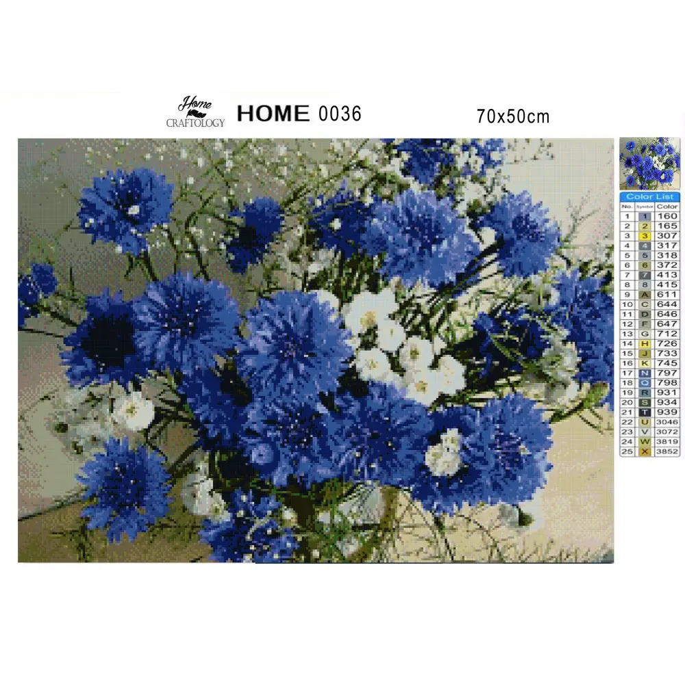 Flowers Bundle - Premium Diamond Painting Kit - Diamond Painting Cross Stitch