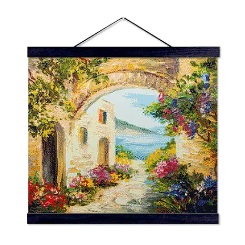 Flowers by the Sea - Exclusive Premium Diamond Painting Kit - Diamond Painting Kit