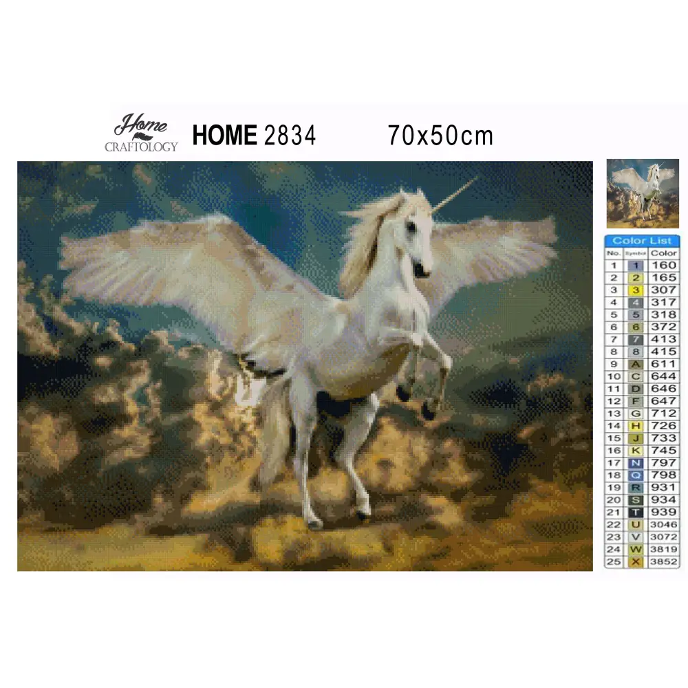 Flying Unicorn - Premium Diamond Painting Kit - Diamond Painting Kit
