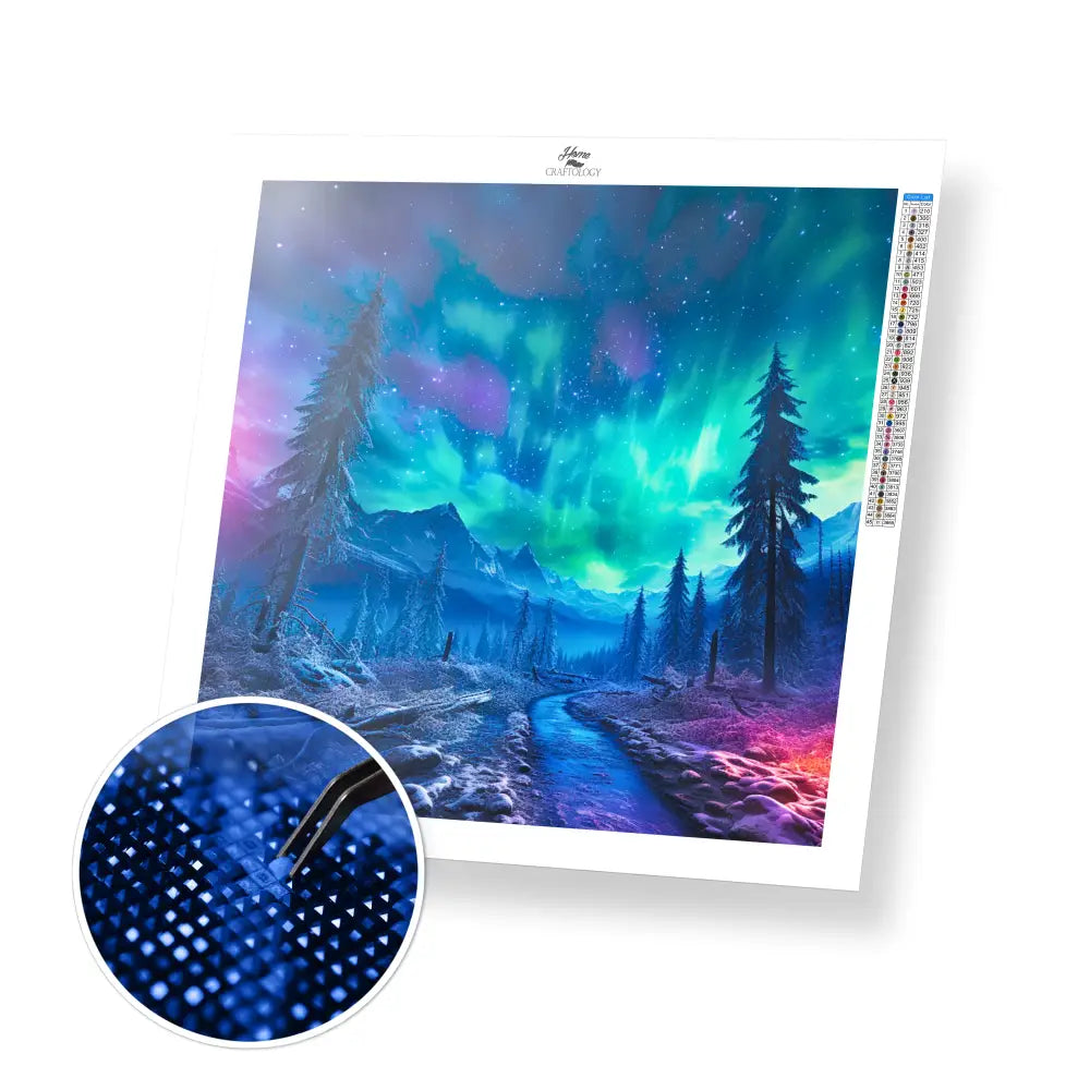 Foggy Forest - Exclusive Premium Diamond Painting Kit - 30x30cm / 12x12’’ / Square (Most Popular) - Diamond Painting Kit