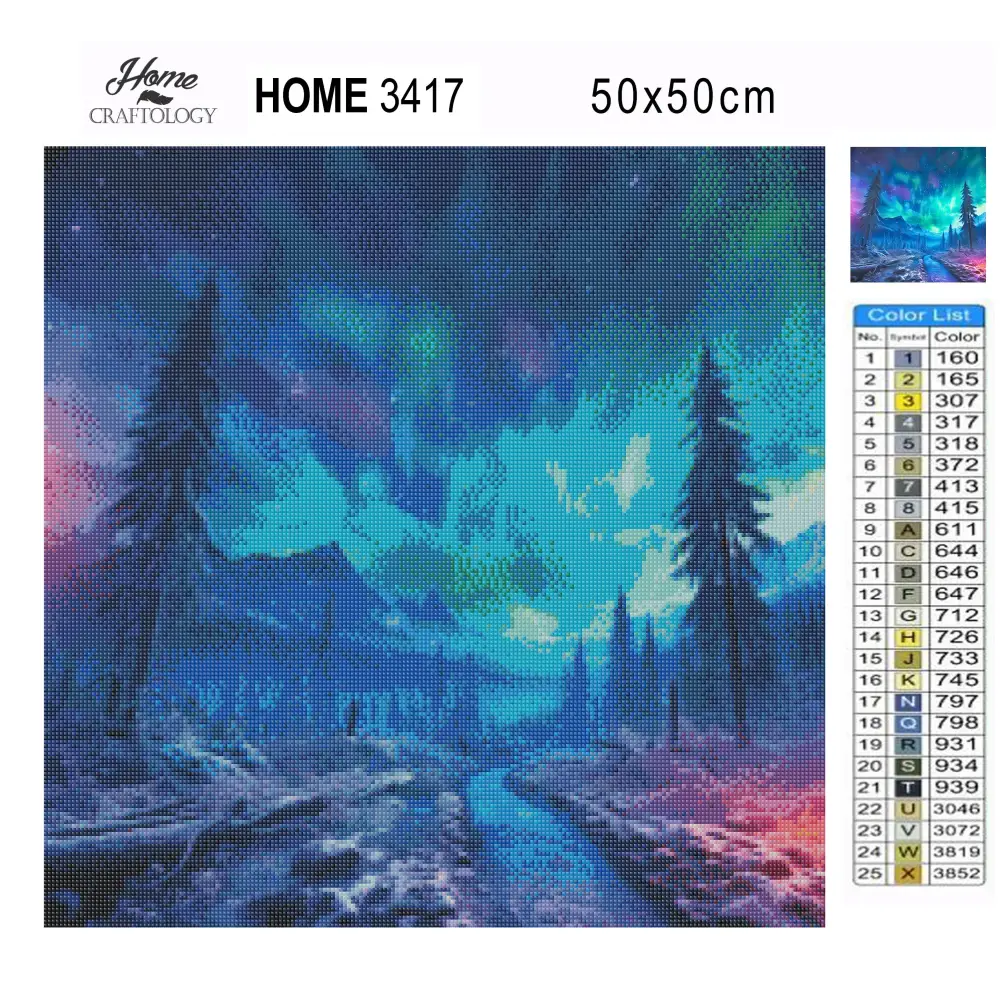 Foggy Forest - Exclusive Premium Diamond Painting Kit - Diamond Painting Kit