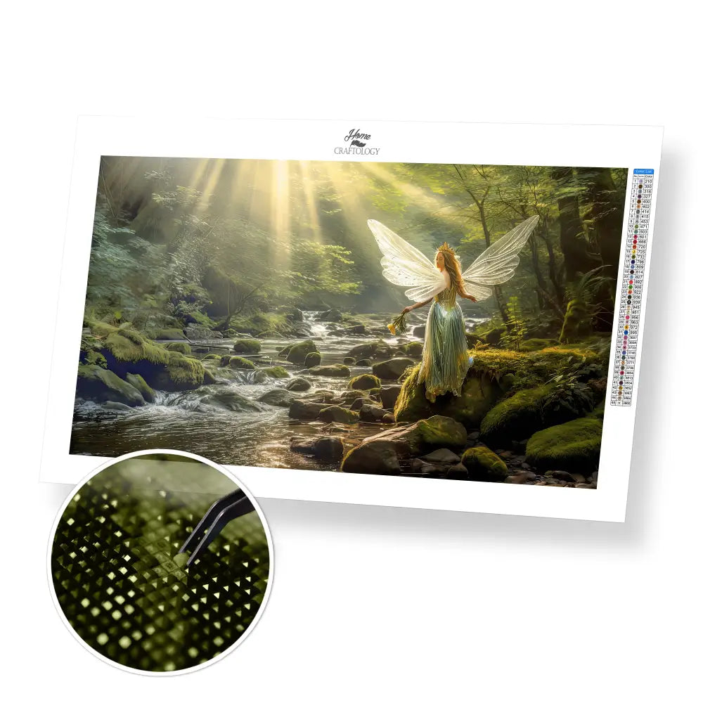 Forest Fairy - Exclusive Premium Diamond Painting Kit - 35x20cm / 14x8’’ / Square (Most Popular) - Diamond Painting Kit