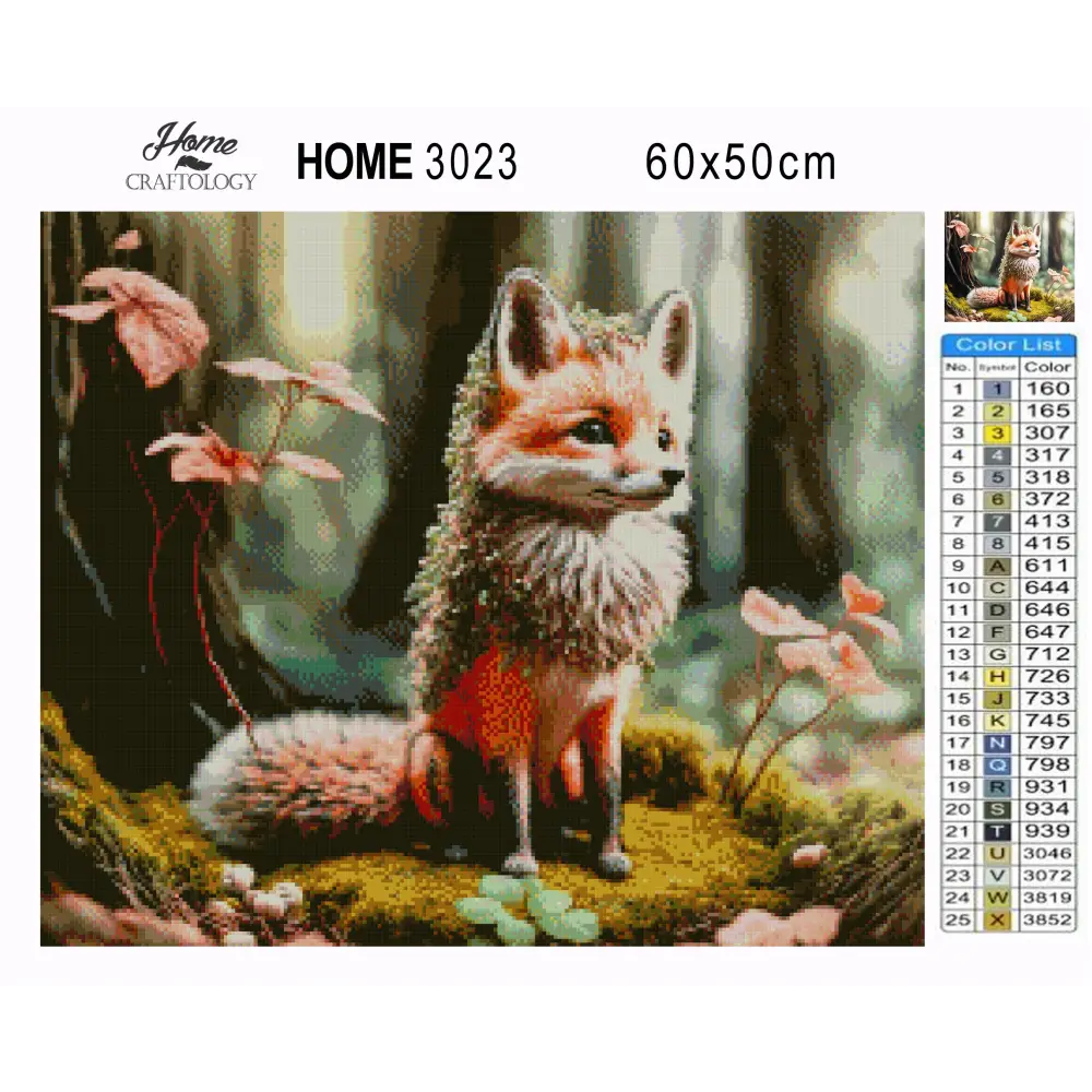 Forest Fox - Premium Diamond Painting Kit - Diamond Painting Kit