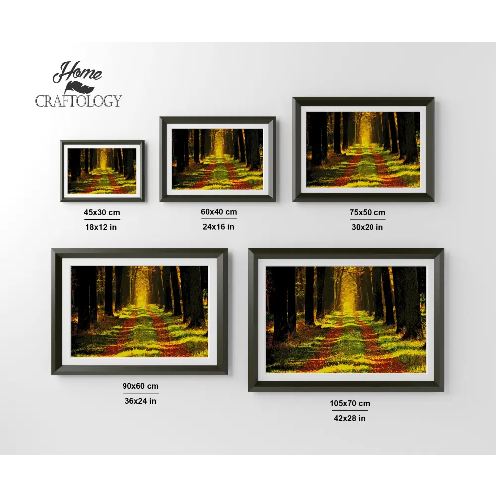 Forest Path - Premium Diamond Painting Kit - Diamond Painting Kit