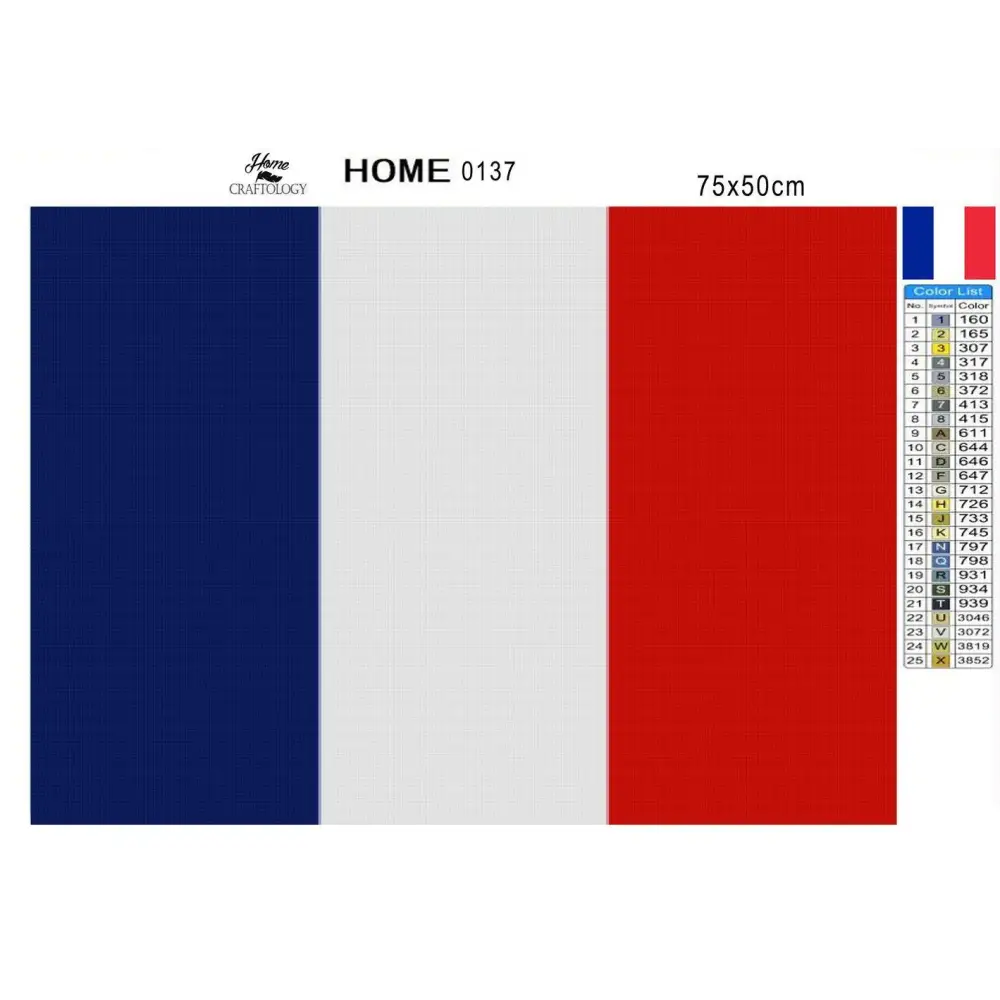 France Flag - Premium Diamond Painting Kit - Diamond Painting Kit