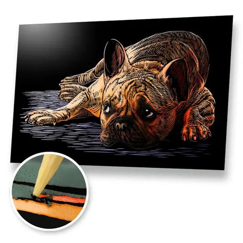 French Bulldog - Scratch Painting Kit - Scratch Painting