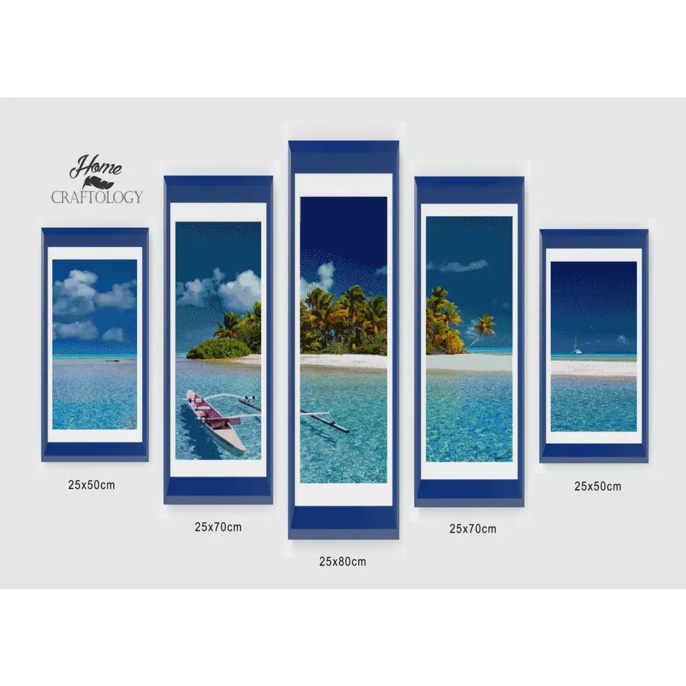 French Polynesia Panel - Diamond Painting Panels - Small / Square - Diamond Painting Cross Stitch