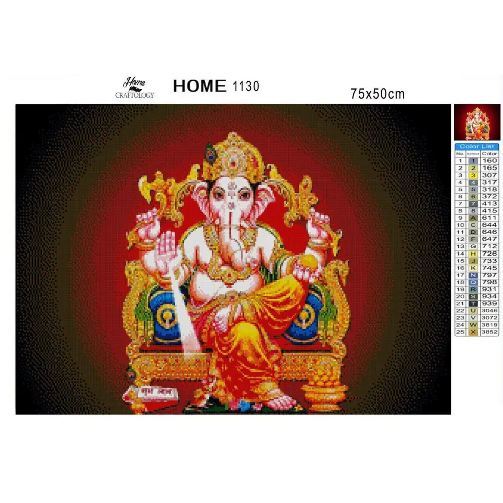 Ganesha - Diamond Painting Kit - Home Craftology