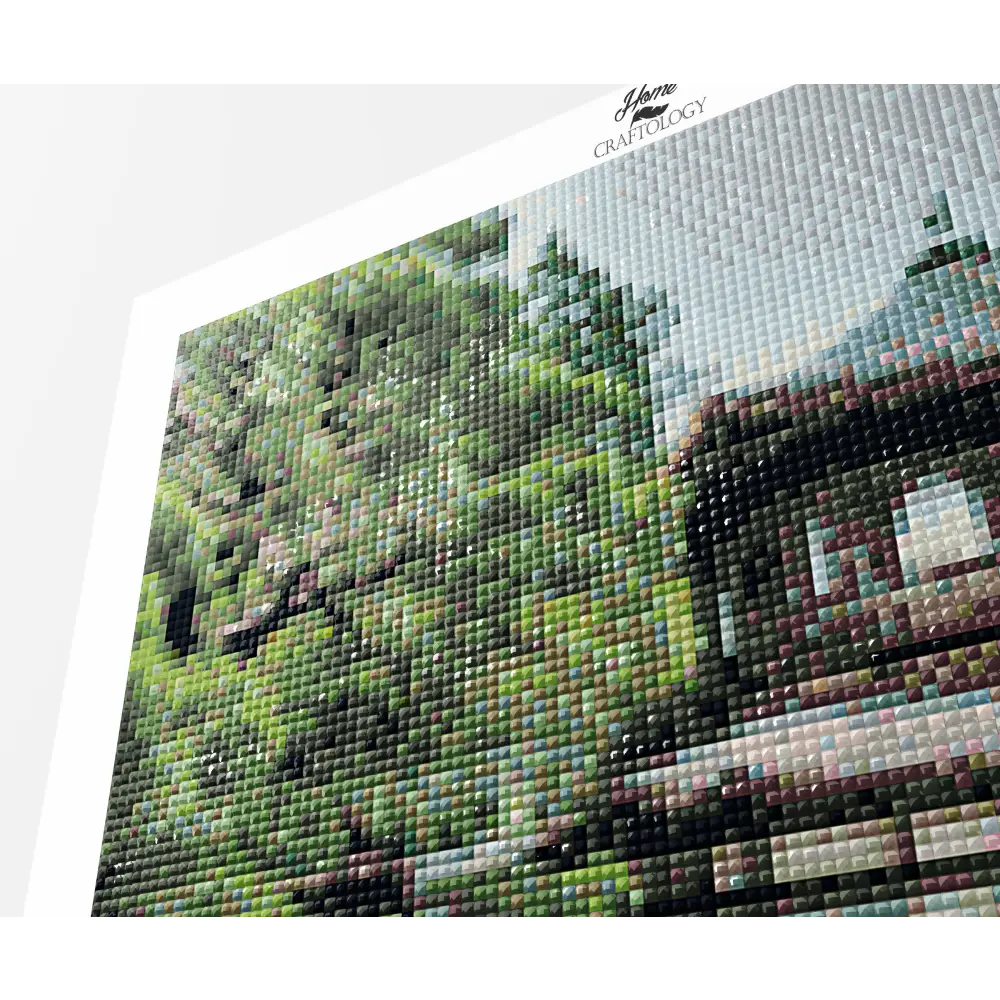 Ginkaku-ji Temple - Premium Diamond Painting Kit - Diamond Painting Kit