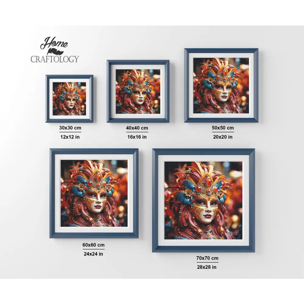 Girl in Mask - Exclusive Premium Diamond Painting Kit - Diamond Painting Kit