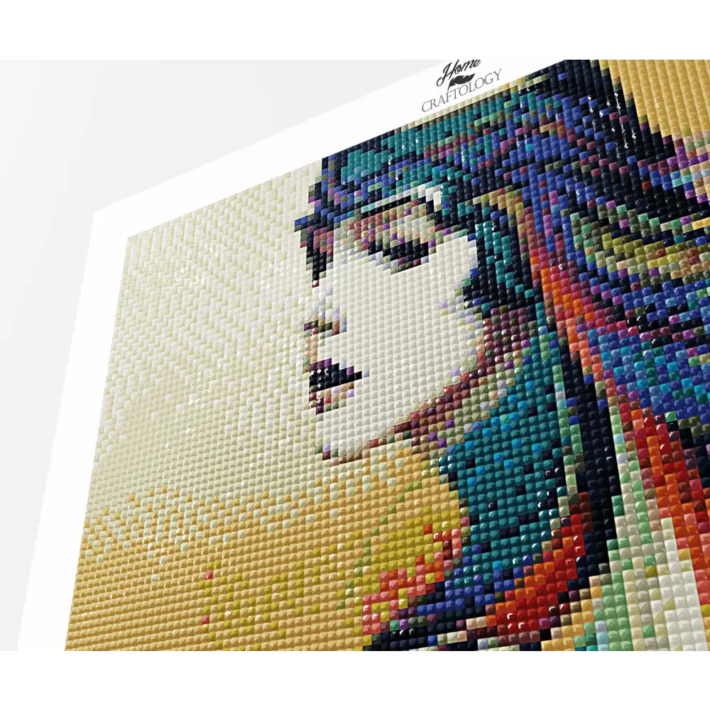 Girl with Colorful Hair - Premium Diamond Painting Kit - Diamond Painting Kit