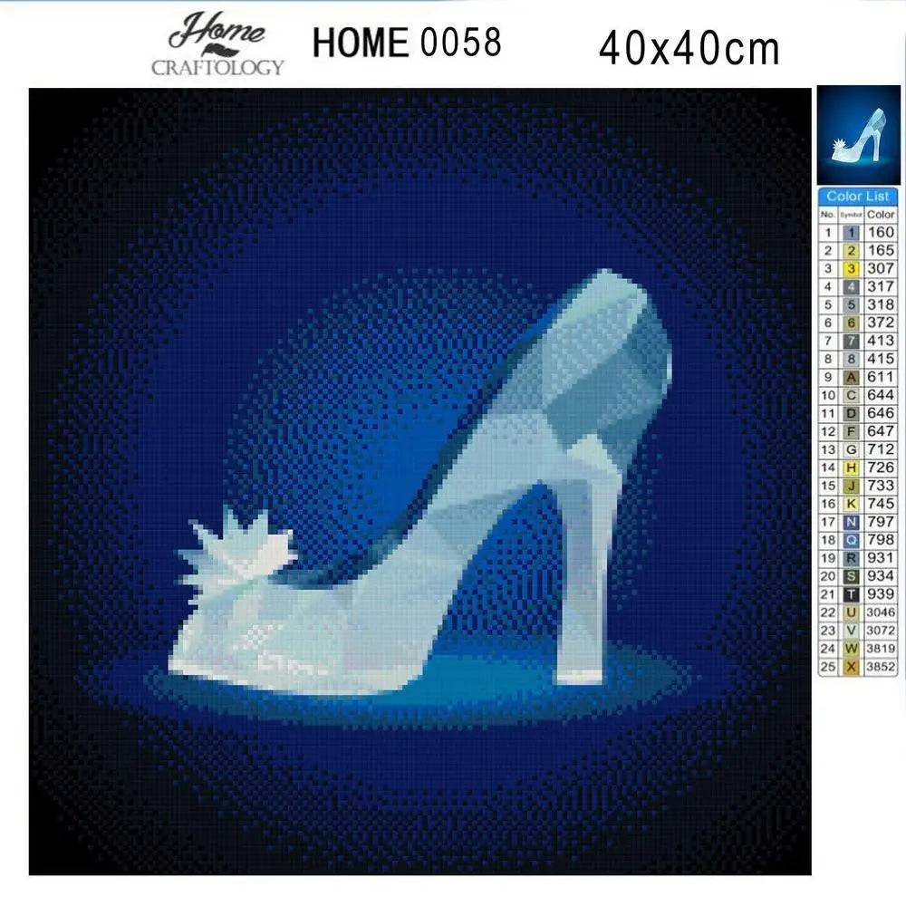 Glass Slipper - Exclusive Premium Diamond Painting Kit - Diamond Painting Kit
