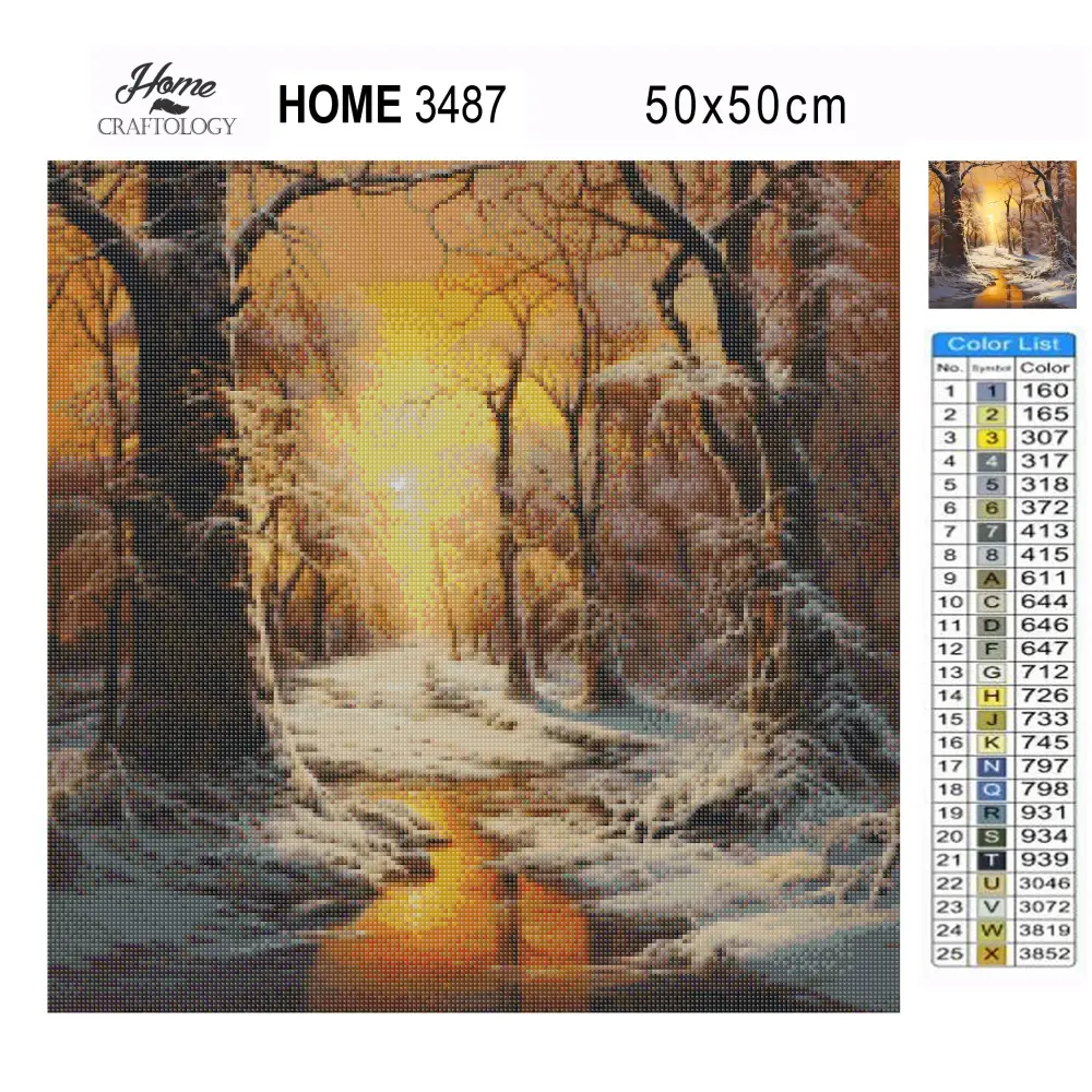 Gloomy Winter - Exclusive Premium Diamond Painting Kit - Diamond Painting Kit