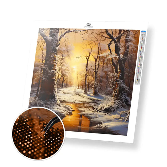 Gloomy Winter - Exclusive Premium Diamond Painting Kit - 30x30cm / 12x12’’ / Square (Most Popular) - Diamond Painting