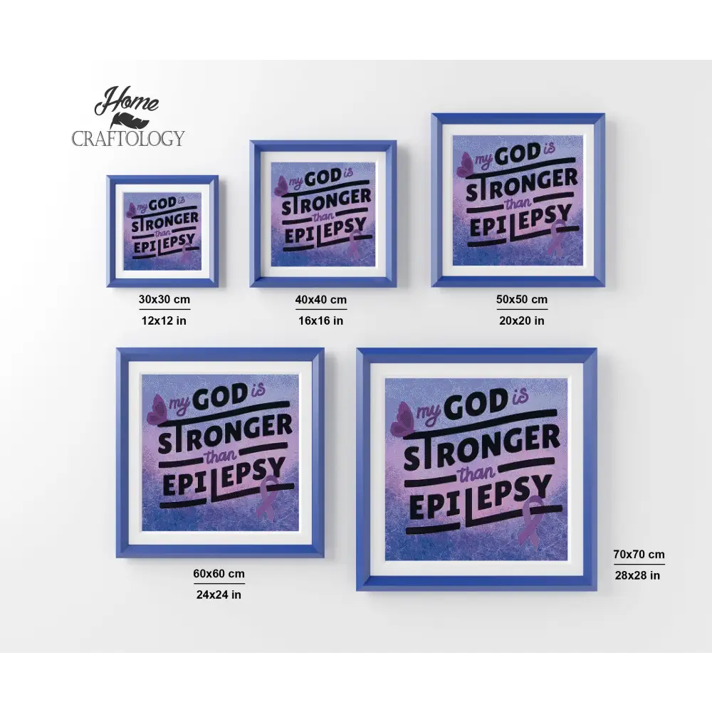 God is Stronger - Premium Diamond Painting Kit - Diamond Painting Kit