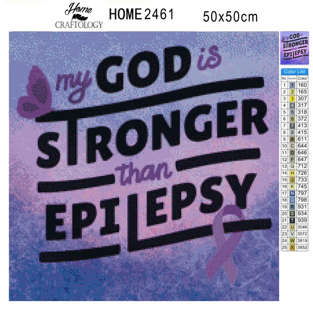 God is Stronger - Premium Diamond Painting Kit - Diamond Painting Kit